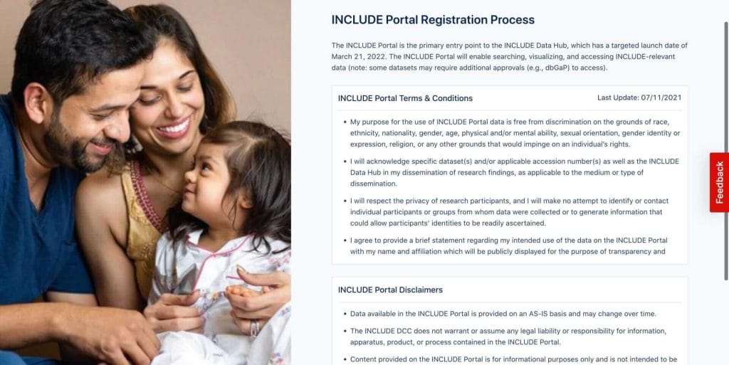 INCLUDE Portal Terms, Conditions, and Disclaimers